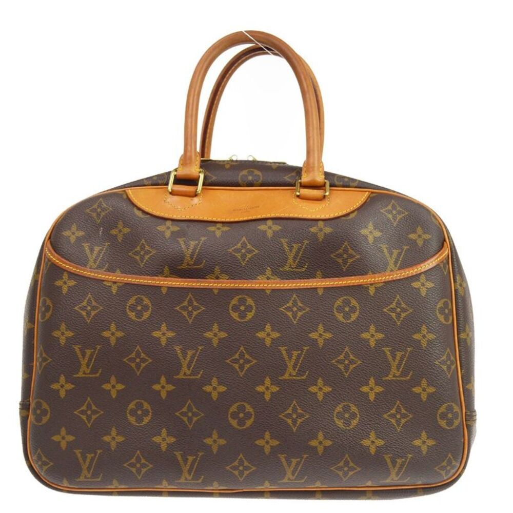 Louis Vuitton Deauville Monogram Canvas Brown Canvas Handbag